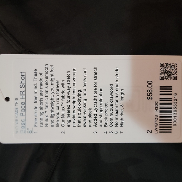 Lululemon Base Pace High-Rise Short 8" - Picture 7 of 10